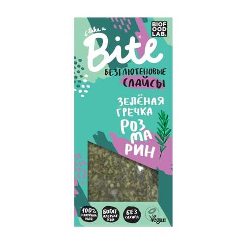 Хлебцы хрустящие Take a Bite слайсы из зеленой гречки с томатами и розмарином 100 г в Башнефть