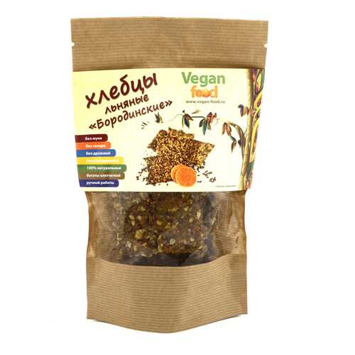 Хлебцы льняные Vegan-food бородинские 100 г в Башнефть