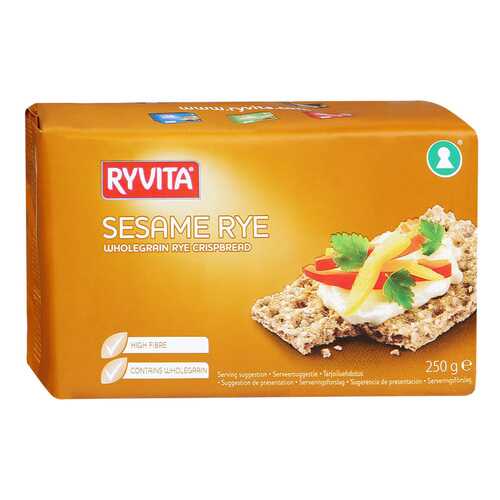 Хлебцы Ryvita Из цельного зерна c кунжутом sesame 12 штук в Башнефть