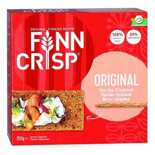 Сухарики Finn Crisp ржаные 200 г в Башнефть