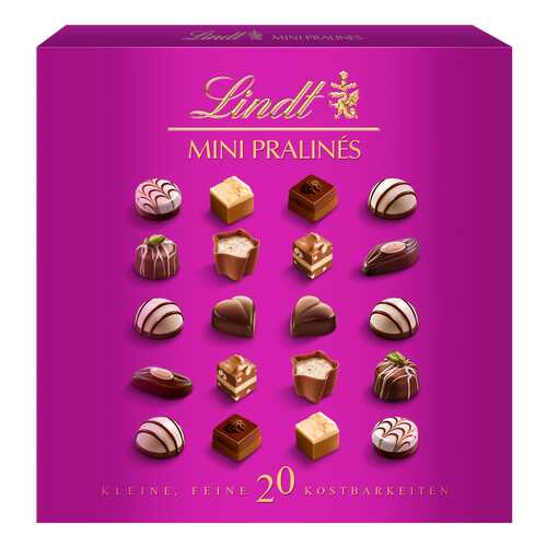 Конфеты из молочного шоколада Lindt mini pralines 100 г в Башнефть