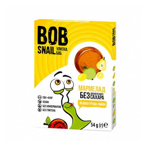 Мармелад фруктовый Яблоко, груша, лимон Bob Snail 54 г в Башнефть