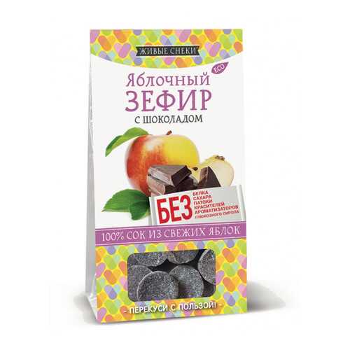 Зефир яблочный Живые снеки с шоколадом 4*60 г в Башнефть