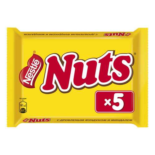 Батончик Nestle nuts с дробленым фундуком и миндалем 30 г 5 штук в Башнефть
