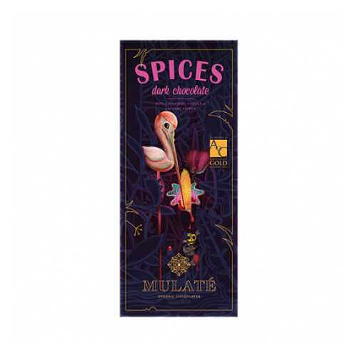 Шоколад горький Spices с корицей, кайенским перцем и ванилью, 70% какао Mulate 80 г в Башнефть
