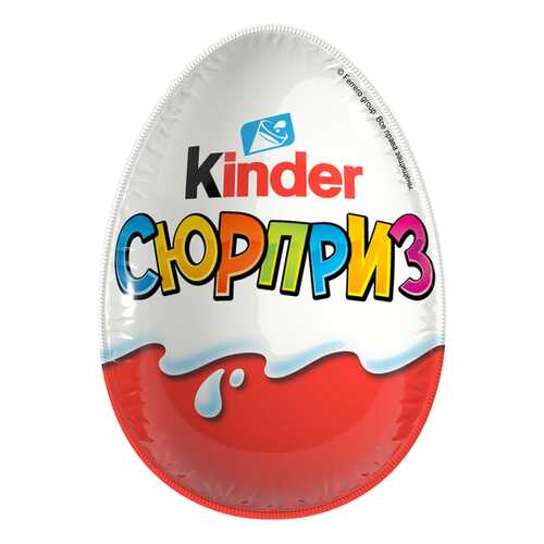 Яйцо Kinder Сюрприз из молочного шоколада с игрушкой Белое яйцо 60 г в Башнефть