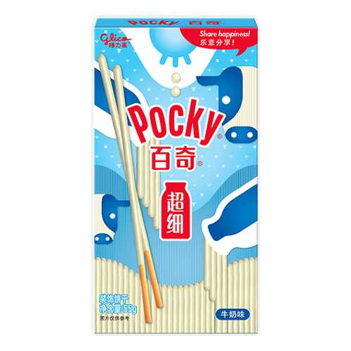 Палочки Glico Pocky молочные белый шоколад ультра тонкие 55 г в Башнефть