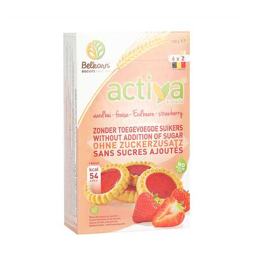 Печенье Activa клубничное без сахара 150 г в Башнефть