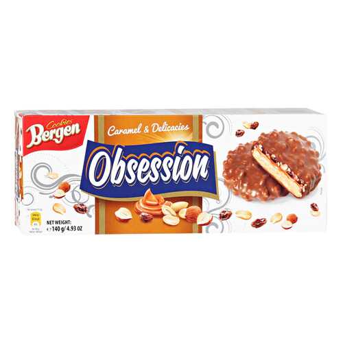Печенье BERGEN Obsession Caramel 140г в Башнефть