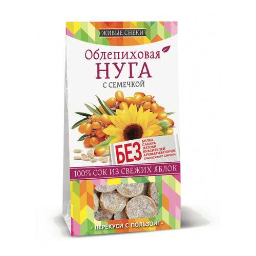 Нуга облепиховая Живые снеки с семечкой 4*90 г в Башнефть