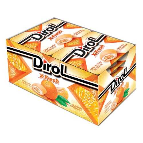 Жевательная резинка Dirol X-Fresh ледяной мандарин 12 шт в Башнефть