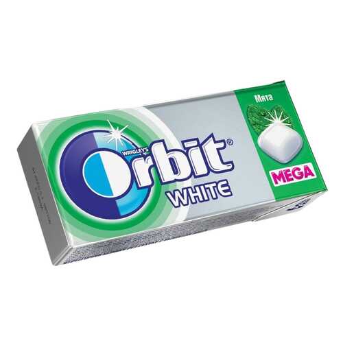 Жевательная резинка Orbit вайт мега с ароматом мяты б/сахара 14 г в Башнефть