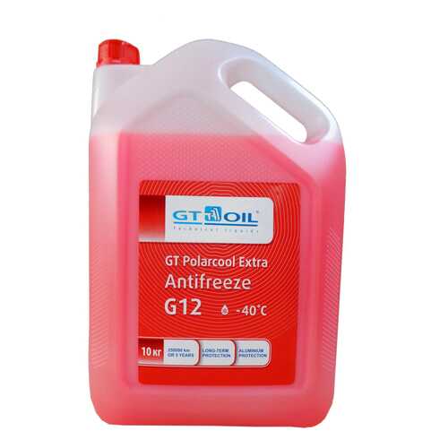 Антифриз GT OIL POLARCOOL EXTRA G12 красный 10кг в Башнефть