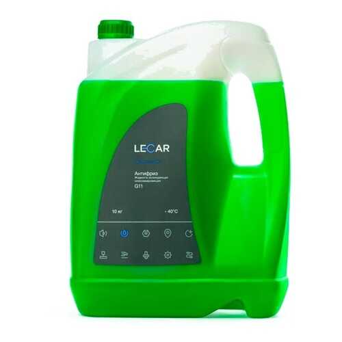 Антифриз LECAR G11 готовый -40C зеленый 10 л LECAR000031210 в Башнефть