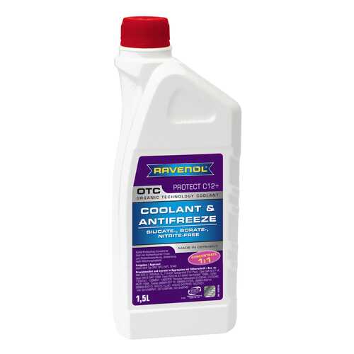 Антифриз RAVENOL G12 фиолетовый концентрат 1.5л в Башнефть