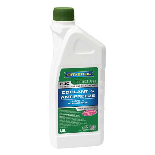 Антифриз RAVENOL G12 зеленый концентрат 1.5л в Башнефть