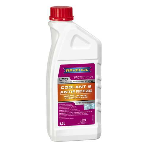 Антифриз RAVENOL LTC COLD CLIMATE G12+ фиолетовый готовый 1.5л в Башнефть
