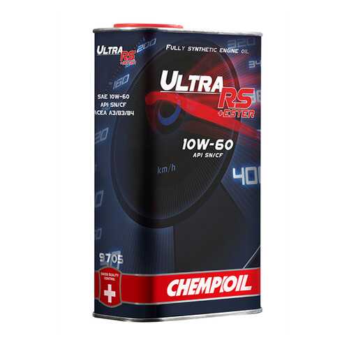 9705 CHEMPIOIL ULTRA RS+ESTER 10W-60 1 л. (metal) синтетическое моторное масло 10W60 в Башнефть