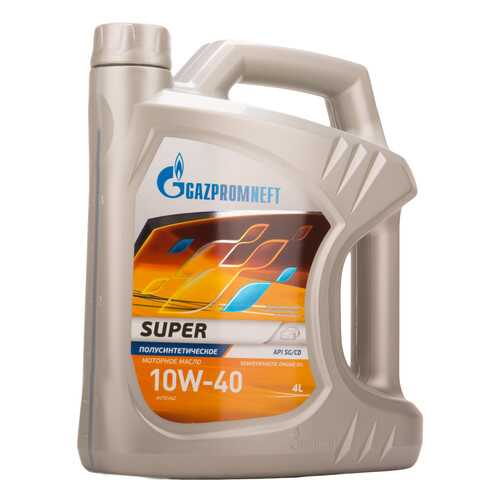 Gazpromneft Масло Моторное Gazpromneft Super 10w40 Полусинтетическое 4 Л 2389901318 в Башнефть