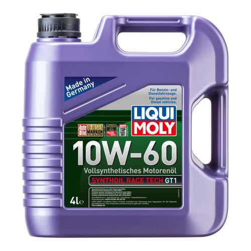 Масло моторное Liqui moly Synthoil Race Tech GT1 10W-60 4л в Башнефть