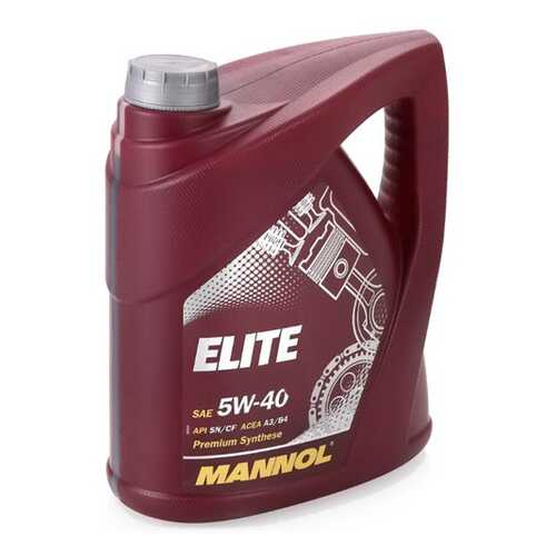 Масло моторное Mannol Elite 5W40 синтетическое 4 л + 1 л 100641 в Башнефть