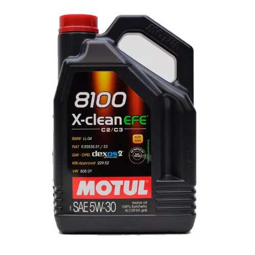 Масло моторное Motul 8100 X-clean EFE 5W30 синтетическое 4 л 109171 в Башнефть