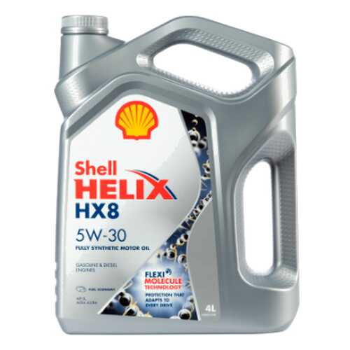 Масло моторное Shell Helix HX8 Synthetic 5W30 синтетическое 4 л 550046364 в Башнефть