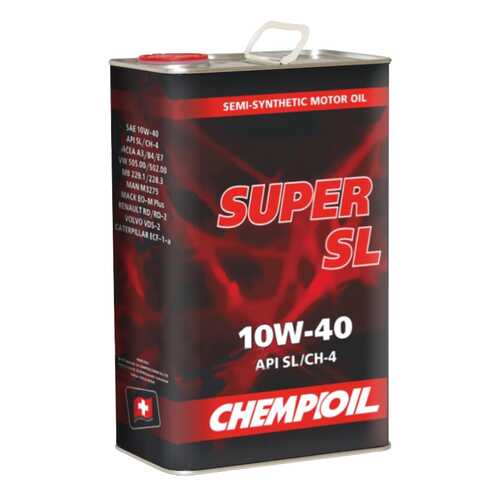 Моторное масло Chempioil Super SL 10W-40 4л metal в Башнефть