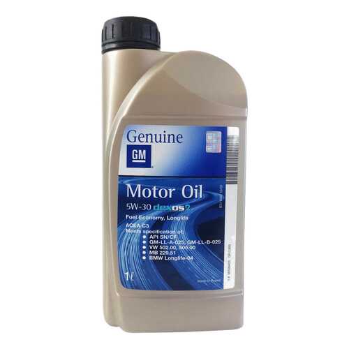 Моторное масло General Motors Dexos2 5W-30 1л в Башнефть