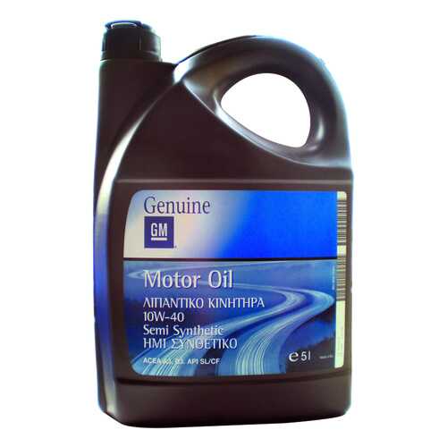 Моторное масло General Motors Semi Synthetic 10W-40 5л в Башнефть