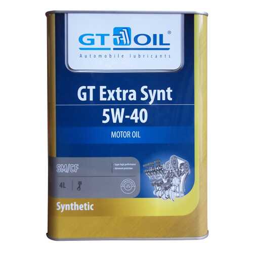 Моторное масло GT-Oil Extra Synt 5W-40 4л в Башнефть