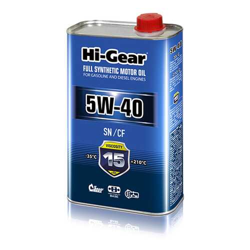 Моторное масло Hi-Gear SN/CF 5W-40 1л в Башнефть
