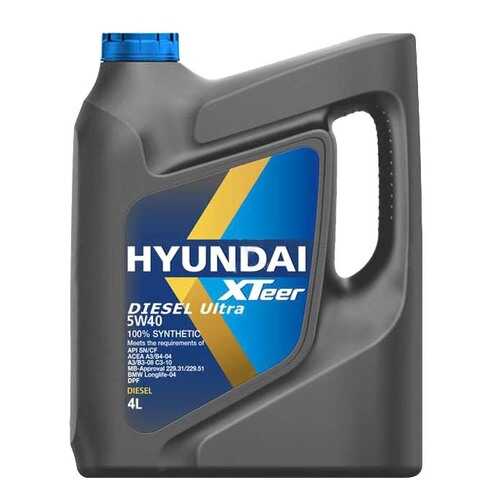 Моторное масло Hyundai-KIA Diesel Ultra 5W-40 4л в Башнефть