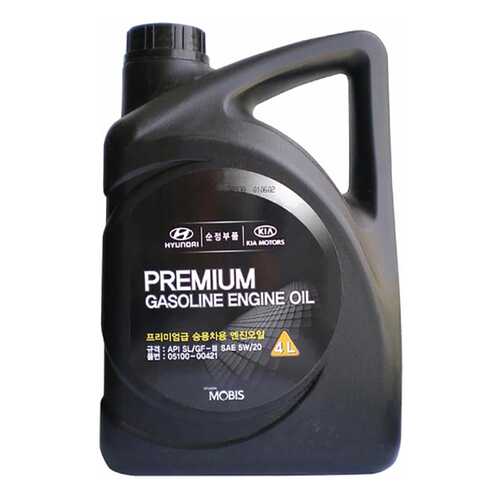 Моторное масло Hyundai-KIA Premium Gasoline 5W-20 4л в Башнефть