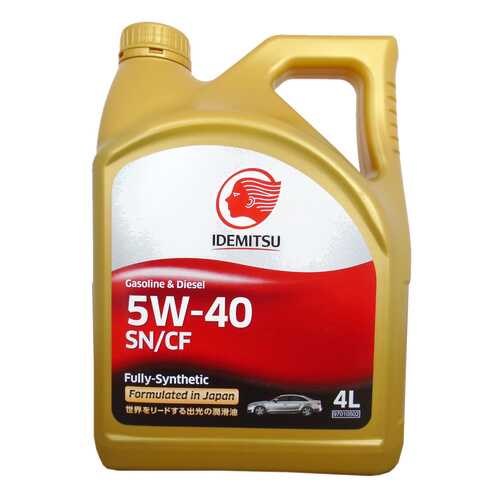 Моторное масло Idemitsu Gasoline & Diesel Fully-Sinthetic 5W-40 4л в Башнефть