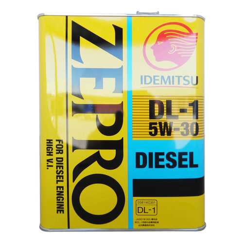 Моторное масло Idemitsu Zepro Diesel DL-1 5W-30 4л в Башнефть