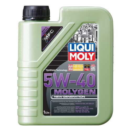 Моторное масло Liqui moly Molygen New Generation 5W-40 1л в Башнефть
