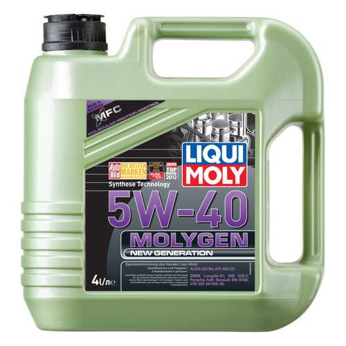 Моторное масло Liqui moly Molygen New Generation 5w-40 4л в Башнефть