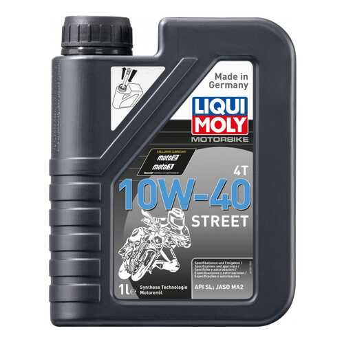 Моторное масло Liqui moly Motorbike 4T Street 10W-40 1л в Башнефть