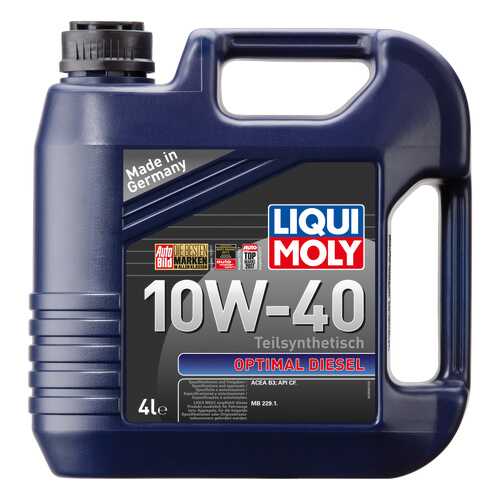 Моторное масло Liqui moly Optimal Diesel 10W-40 4л в Башнефть