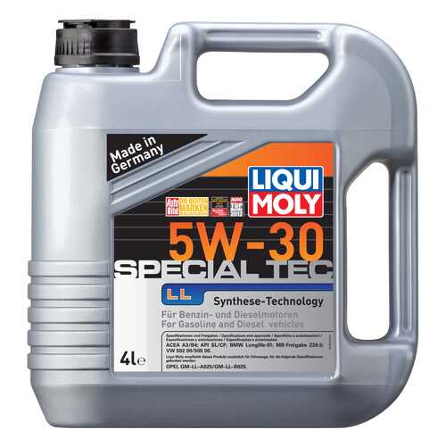 Моторное масло Liqui moly Special Tec LL 5W-30 4л в Башнефть