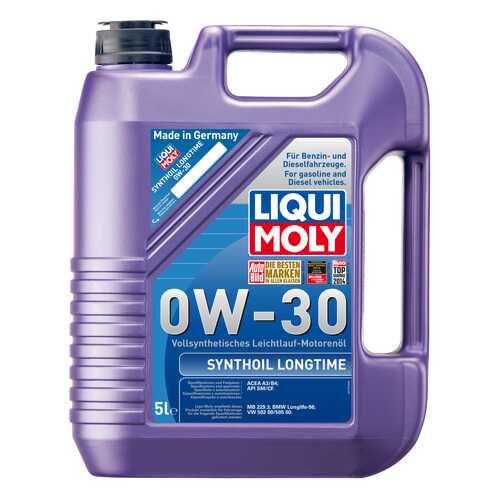 Моторное масло Liqui moly Synthoil Longtime 0W-30 5л в Башнефть