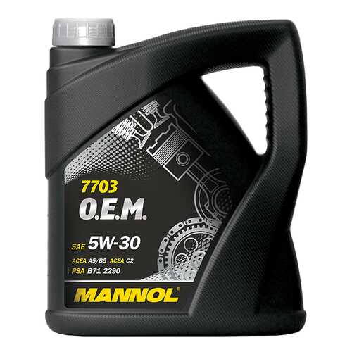 Моторное масло Mannol 7703 O.E.M. 5W-30 4л в Башнефть