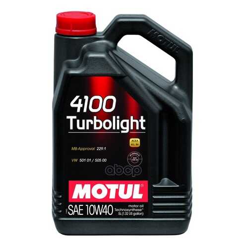 Моторное масло Motul 4100 Turbolight 10w-40 4л в Башнефть