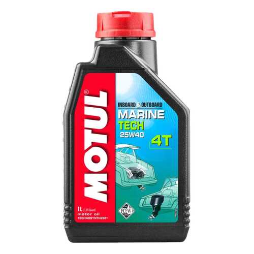 Моторное масло Motul Marine Tech 4T 25W-40 1л в Башнефть