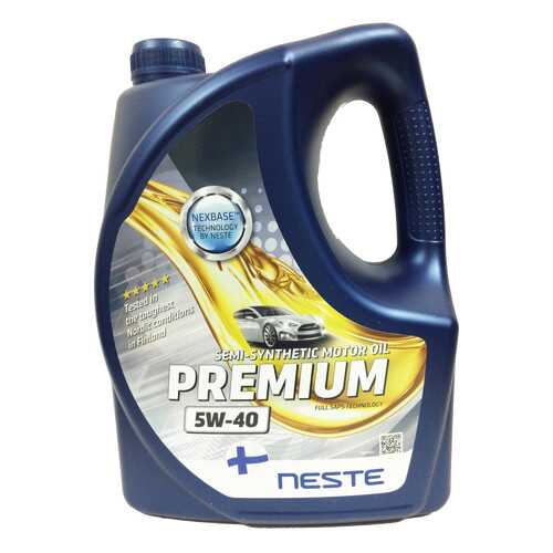 Моторное масло Neste Premium 5W-40 4л в Башнефть