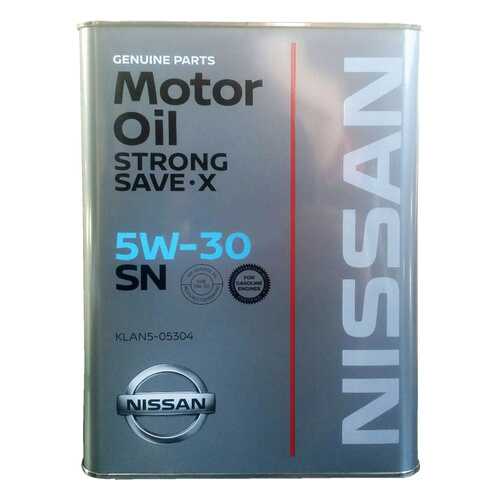 Моторное масло Nissan SN Strong Save X SAE 5W-30 4л в Башнефть