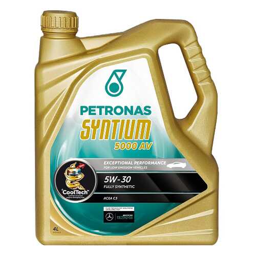 Моторное масло Petronas Syntium 5000 sae AV 5W-30 4л в Башнефть
