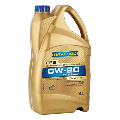 Моторное масло Ravenol EFS EcoFullSynth SAE 0W-20 4л в Башнефть