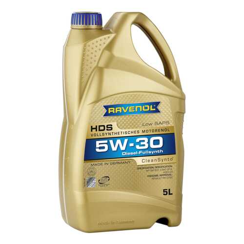 Моторное масло Ravenol HDS Hydrocrack Diesel Specif SAE 5W-30 5л в Башнефть